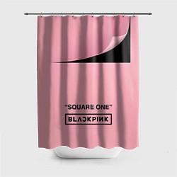 Шторка для душа Логотип Blackpink альбома Square One, цвет: 3D-принт