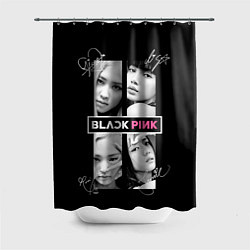 Шторка для душа Blackpink - Autographs, цвет: 3D-принт