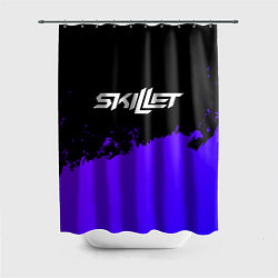 Шторка для душа Skillet purple grunge, цвет: 3D-принт