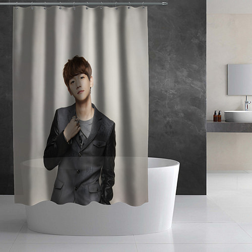 Шторка для ванной Xi Lu Han / 3D-принт – фото 2