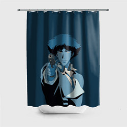 Шторка для душа Spike Spiegel blue, цвет: 3D-принт