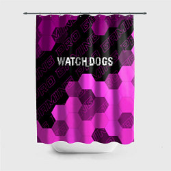 Шторка для душа Watch Dogs pro gaming: символ сверху, цвет: 3D-принт