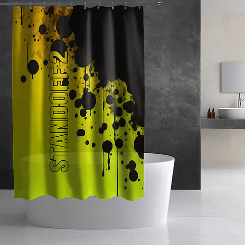Шторка для ванной Standoff Logo Graffity / 3D-принт – фото 2