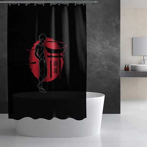 Шторка для ванной Муген - Samurai Champloo / 3D-принт – фото 2