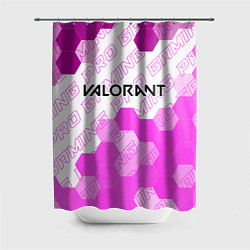 Шторка для душа Valorant pro gaming: символ сверху, цвет: 3D-принт