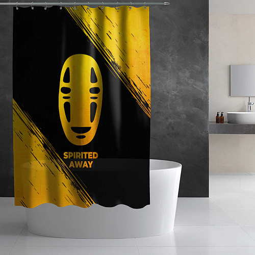 Шторка для ванной Spirited Away - gold gradient / 3D-принт – фото 2