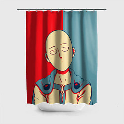 Шторка для душа Saitama hero face, цвет: 3D-принт