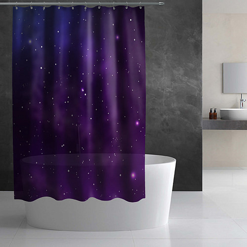 Шторка для ванной Реалистичный космос / 3D-принт – фото 2