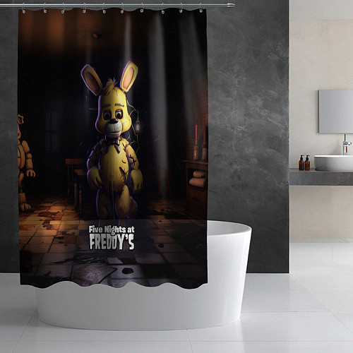 Шторка для ванной Spring Bonnie Five Nights at Freddys / 3D-принт – фото 2
