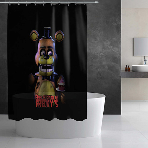Шторка для ванной Five Nights at Freddy / 3D-принт – фото 2