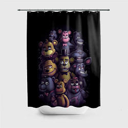 Шторка для душа Five Nights at Freddys art, цвет: 3D-принт