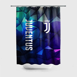 Шторка для душа Juventus logo blue, цвет: 3D-принт