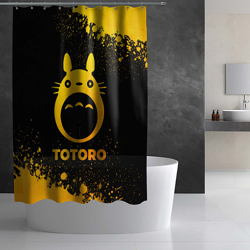 Шторка для ванной Totoro - gold gradient / 3D-принт – фото 2