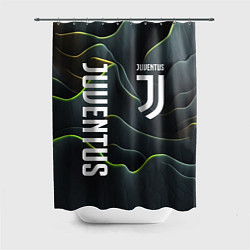 Шторка для душа Juventus dark green logo, цвет: 3D-принт