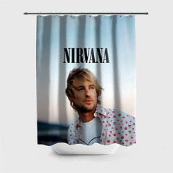Шторка для душа Тру фанат Nirvana, цвет: 3D-принт