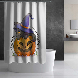 Шторка для душа ХэллоуиН для праздника, цвет: 3D-принт — фото 2
