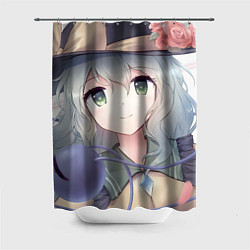 Шторка для душа Touhou Project Улыбающаяся Койши Комейдзи, цвет: 3D-принт