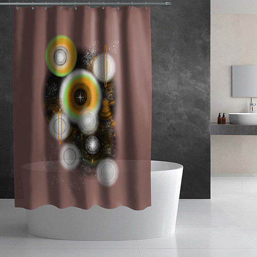 Шторка для ванной Космическая дымка звёзд / 3D-принт – фото 2