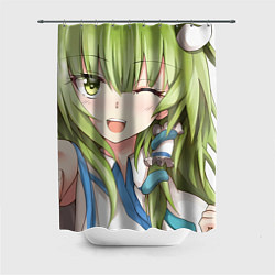 Шторка для душа Touhou Project Санаэ Котия, цвет: 3D-принт