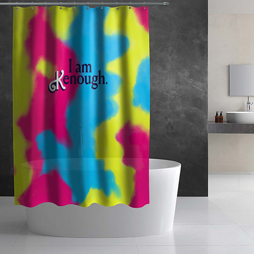 Шторка для ванной I Am Kenough Tie-Dye / 3D-принт – фото 2