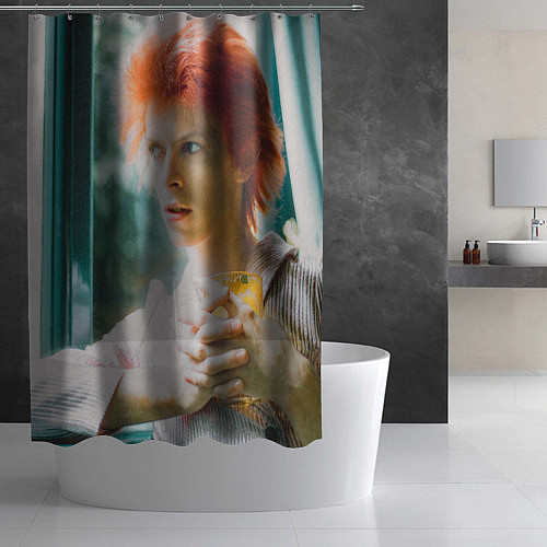 Шторка для ванной David Bowie in Haddon Hall / 3D-принт – фото 2