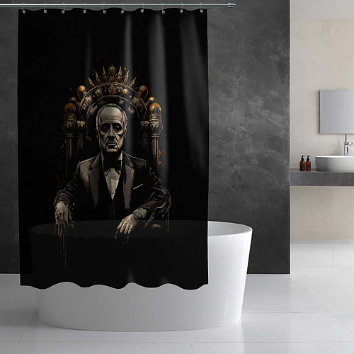 Шторка для ванной Дон Вито Корлеоне крестный отец / 3D-принт – фото 2