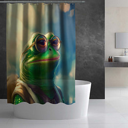 Шторка для душа Лягушка Пепе, цвет: 3D-принт — фото 2