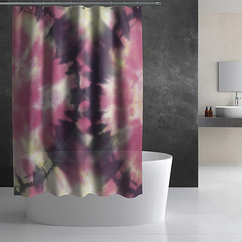 Шторка для ванной Tie-Dye дизайн / 3D-принт – фото 2