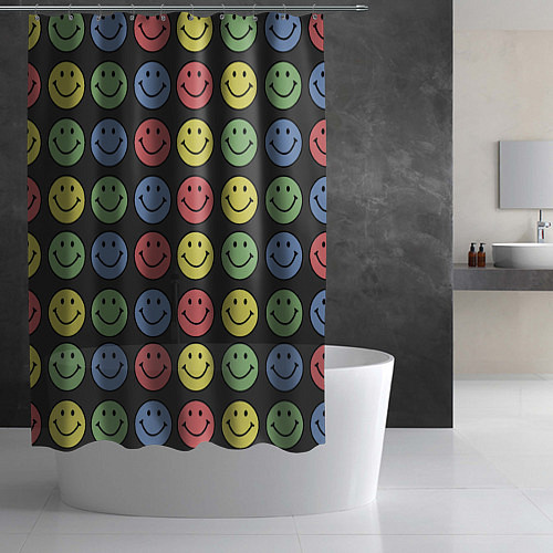Шторка для ванной Smiley / 3D-принт – фото 2