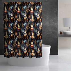 Шторка для душа Акварельные приведения, цвет: 3D-принт — фото 2