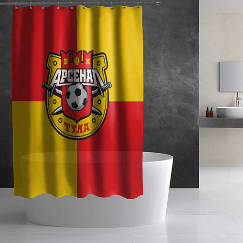 Шторка для ванной Арсенал Тула ФК / 3D-принт – фото 2