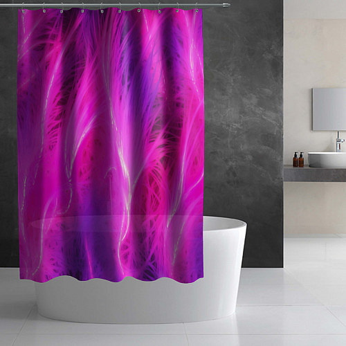 Шторка для ванной Pink abstract texture / 3D-принт – фото 2