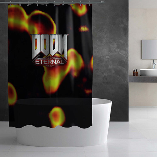 Шторка для ванной Doom eternal mars / 3D-принт – фото 2