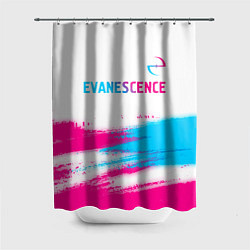 Шторка для душа Evanescence neon gradient style: символ сверху, цвет: 3D-принт