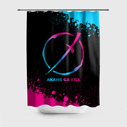 Шторка для душа Akame ga Kill - neon gradient, цвет: 3D-принт