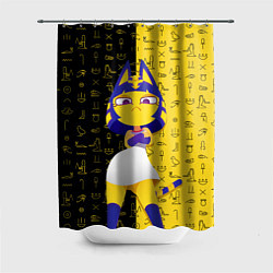 Шторка для душа Cat Ankha, цвет: 3D-принт