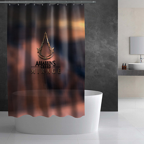 Шторка для ванной Ассасин мираж / 3D-принт – фото 2