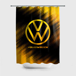 Шторка для душа Volkswagen - gold gradient, цвет: 3D-принт