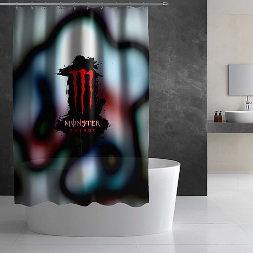 Шторка для ванной Monster Energy juce / 3D-принт – фото 2