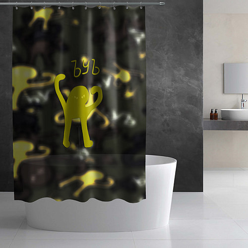 Шторка для ванной ЪуЪ мем / 3D-принт – фото 2