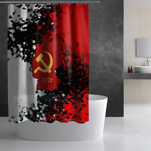 Шторка для ванной Назад в СССР / 3D-принт – фото 2