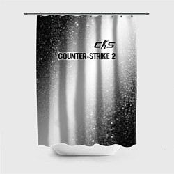 Шторка для ванной Counter-Strike 2 glitch на светлом фоне: символ св