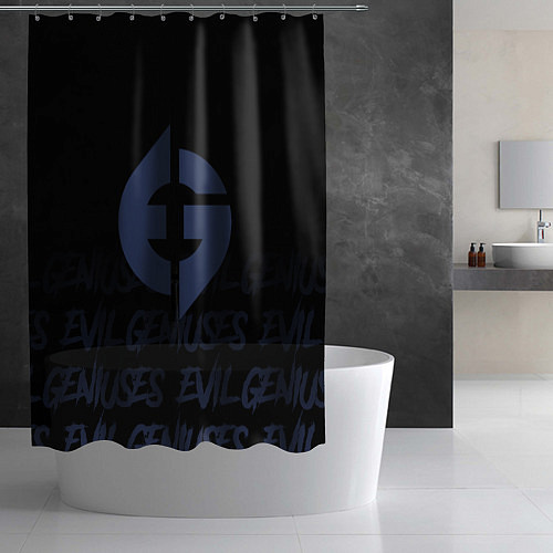 Шторка для ванной Evil geniuses style / 3D-принт – фото 2