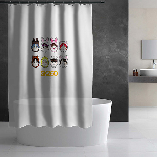 Шторка для ванной Skzoo все вместе / 3D-принт – фото 2
