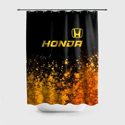 Шторка для душа Honda - gold gradient посередине, цвет: 3D-принт