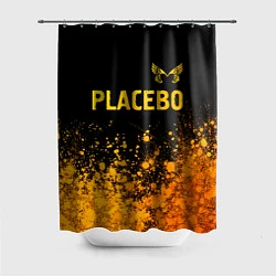 Шторка для душа Placebo - gold gradient посередине, цвет: 3D-принт