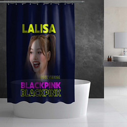 Шторка для душа Lalisa - девушка из группы Blackpink, цвет: 3D-принт — фото 2