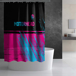 Шторка для душа Motorhead - neon gradient посередине, цвет: 3D-принт — фото 2
