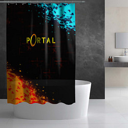 Шторка для душа Portal x Half life, цвет: 3D-принт — фото 2