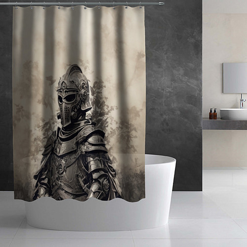 Шторка для ванной Сказочный рыцарь / 3D-принт – фото 2